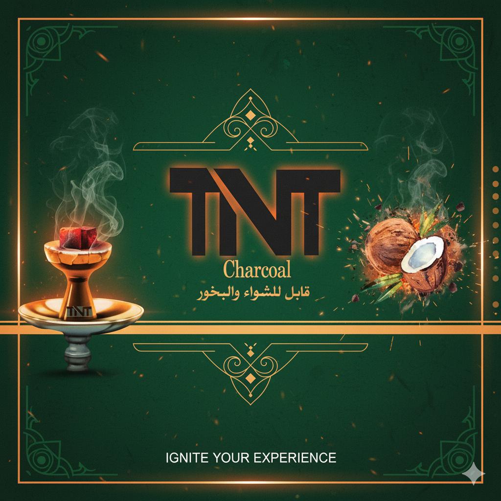 تولید و فروش زغال پسته و نارگیل صادراتی TNT طرفی در اهواز